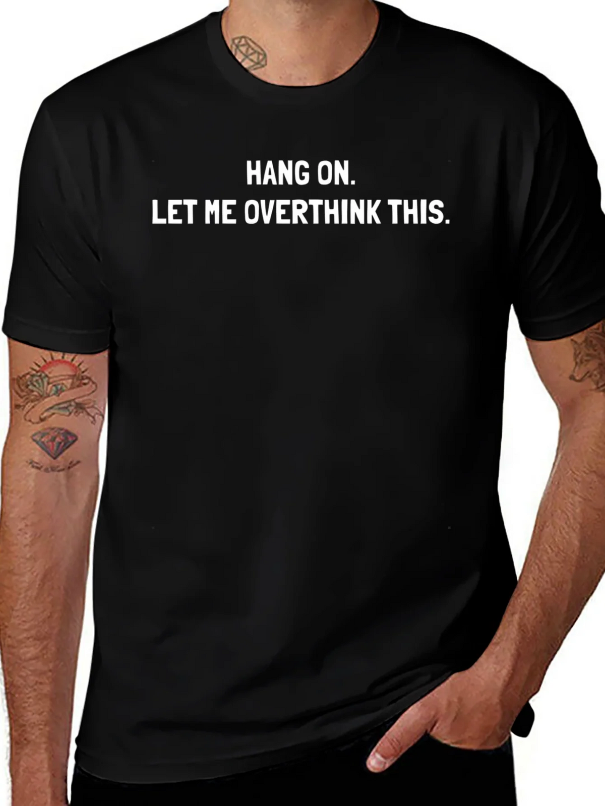 Hang On Let Me Overthink This Black T-Shirt product image 1