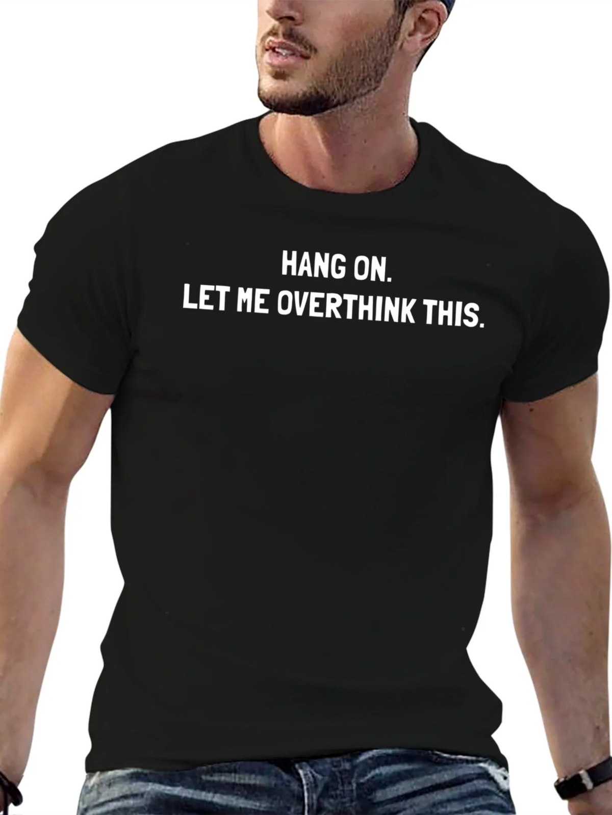 Hang On Let Me Overthink This Black T-Shirt product image 6