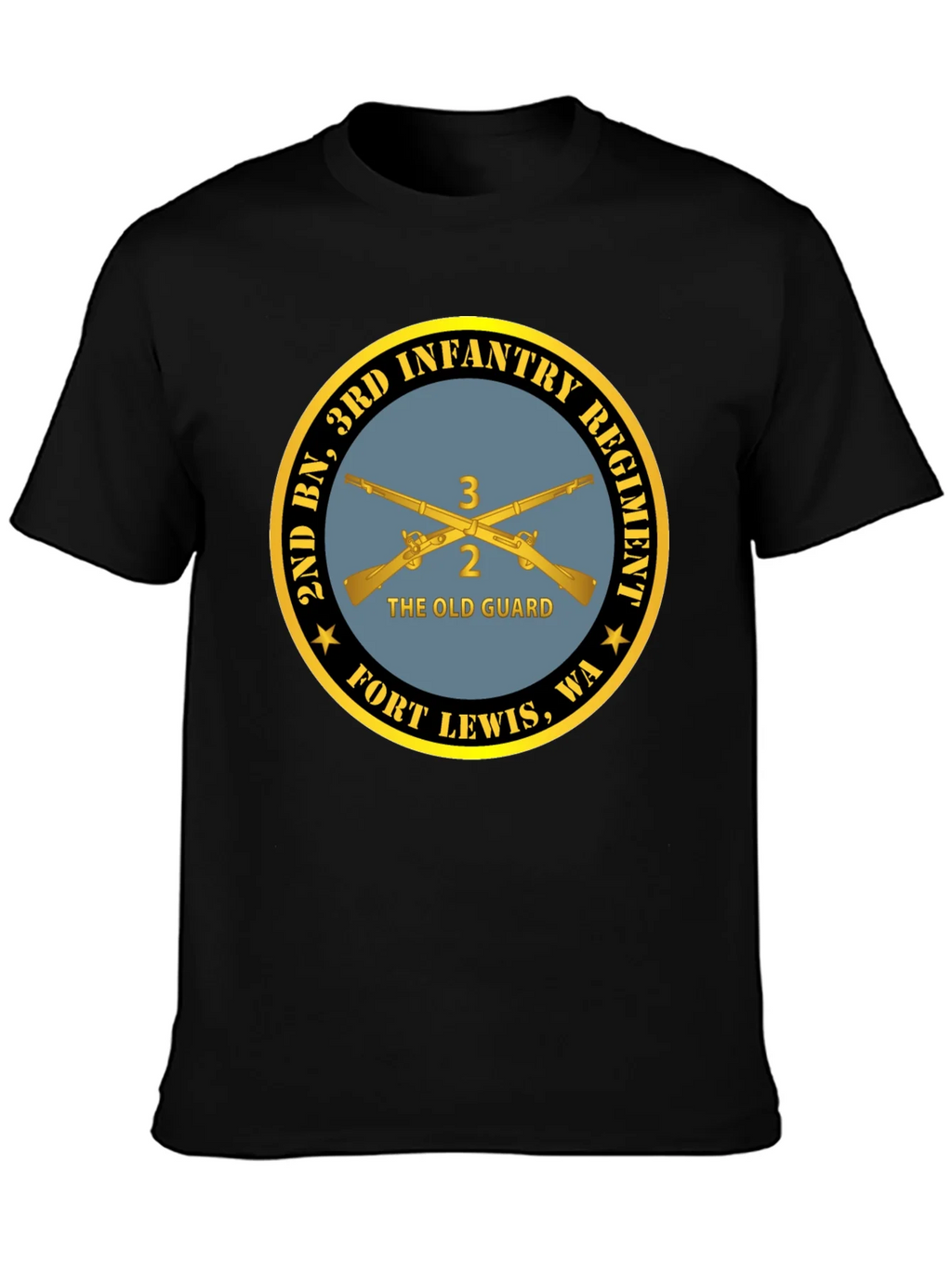 2nd BN 3rd Infantry Regiment Black T-Shirt product image 3