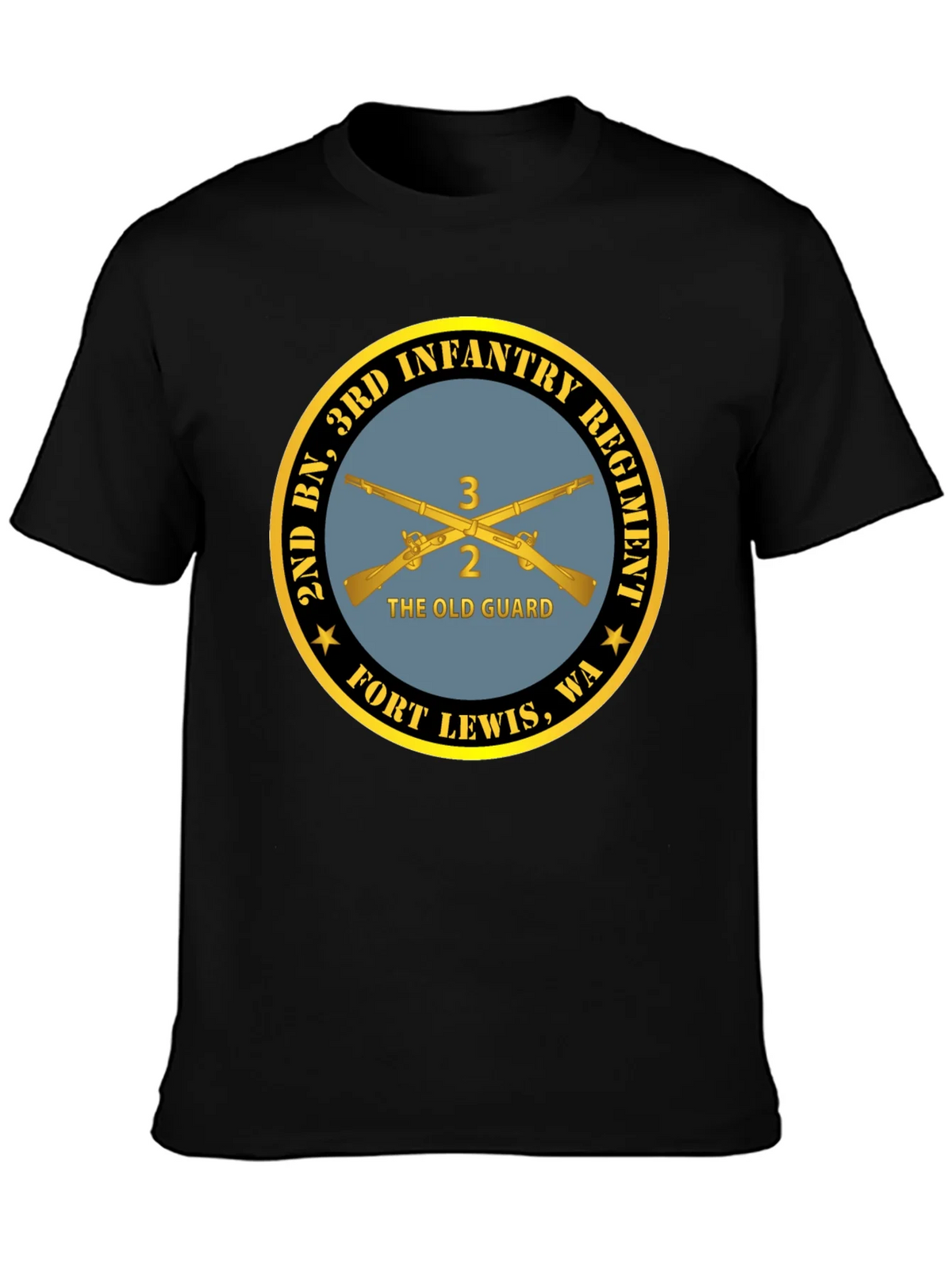 2nd BN 3rd Infantry Regiment Black T-Shirt product image 3
