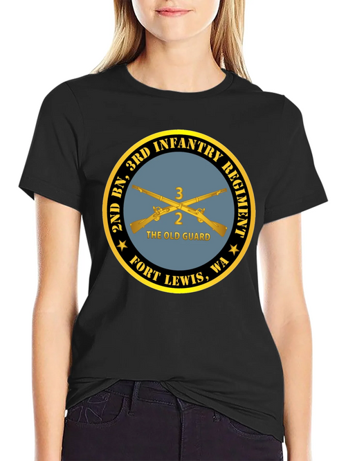 2nd BN 3rd Infantry Regiment Black T-Shirt product image 2