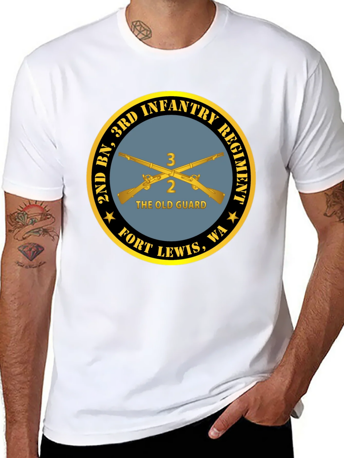 2nd BN 3rd Infantry Regiment Black T-Shirt product image 7
