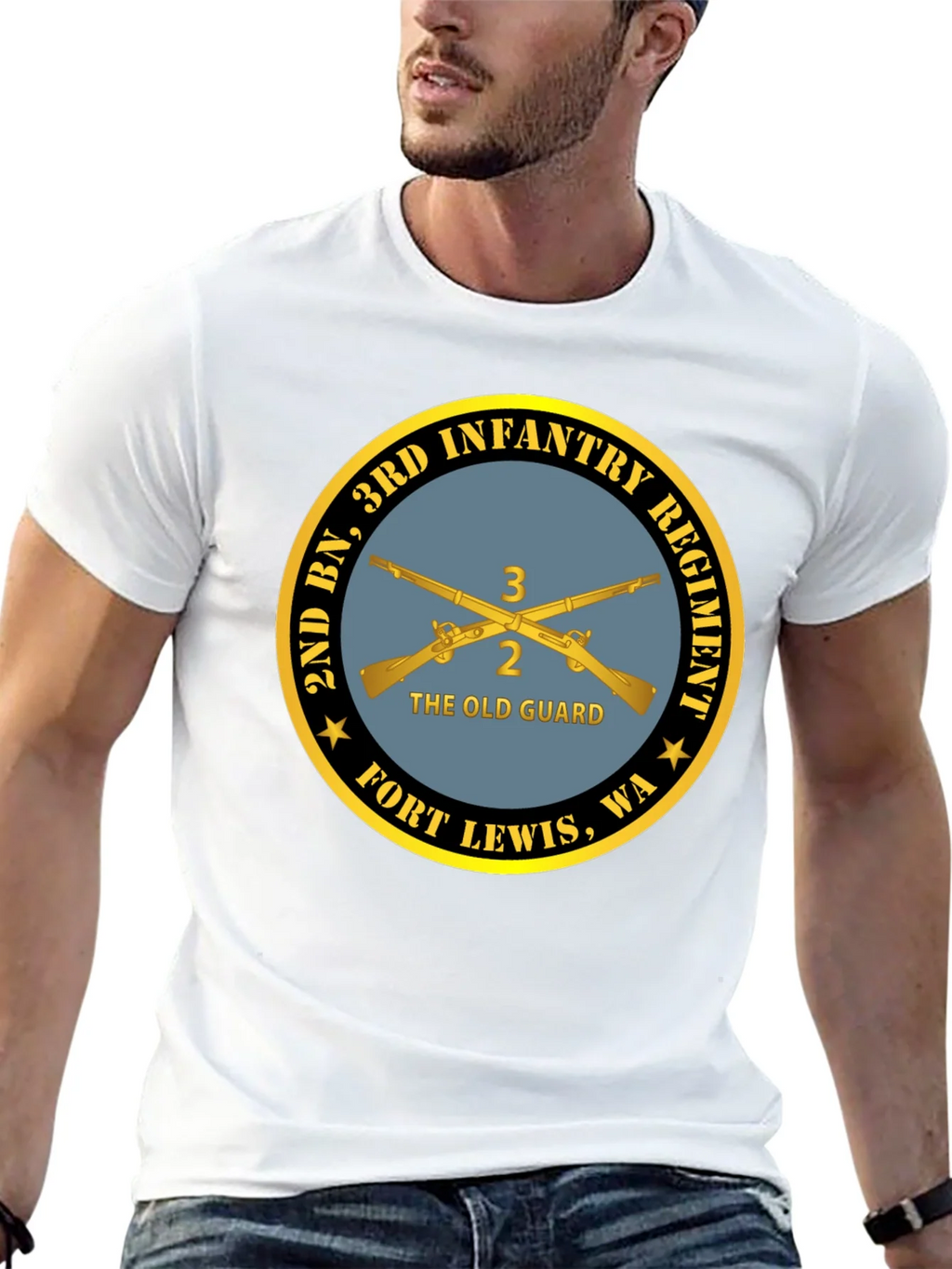 2nd BN 3rd Infantry Regiment Black T-Shirt product image 12
