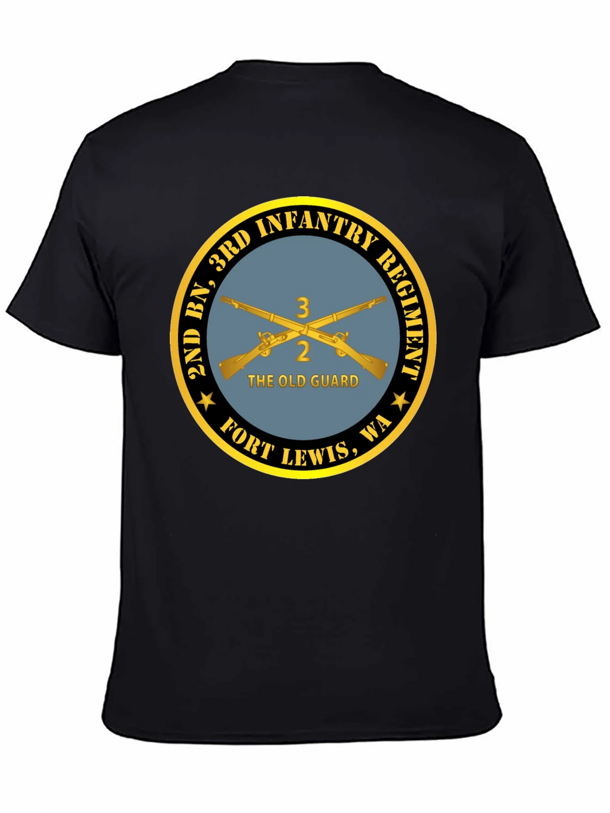 2nd BN 3rd Infantry Regiment Black T-Shirt product image 4