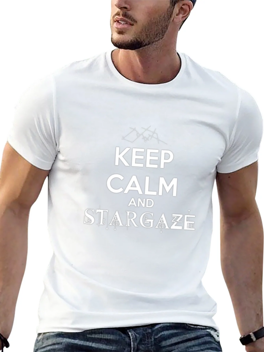 Keep Calm and Stargaze Black T-Shirt product image 12