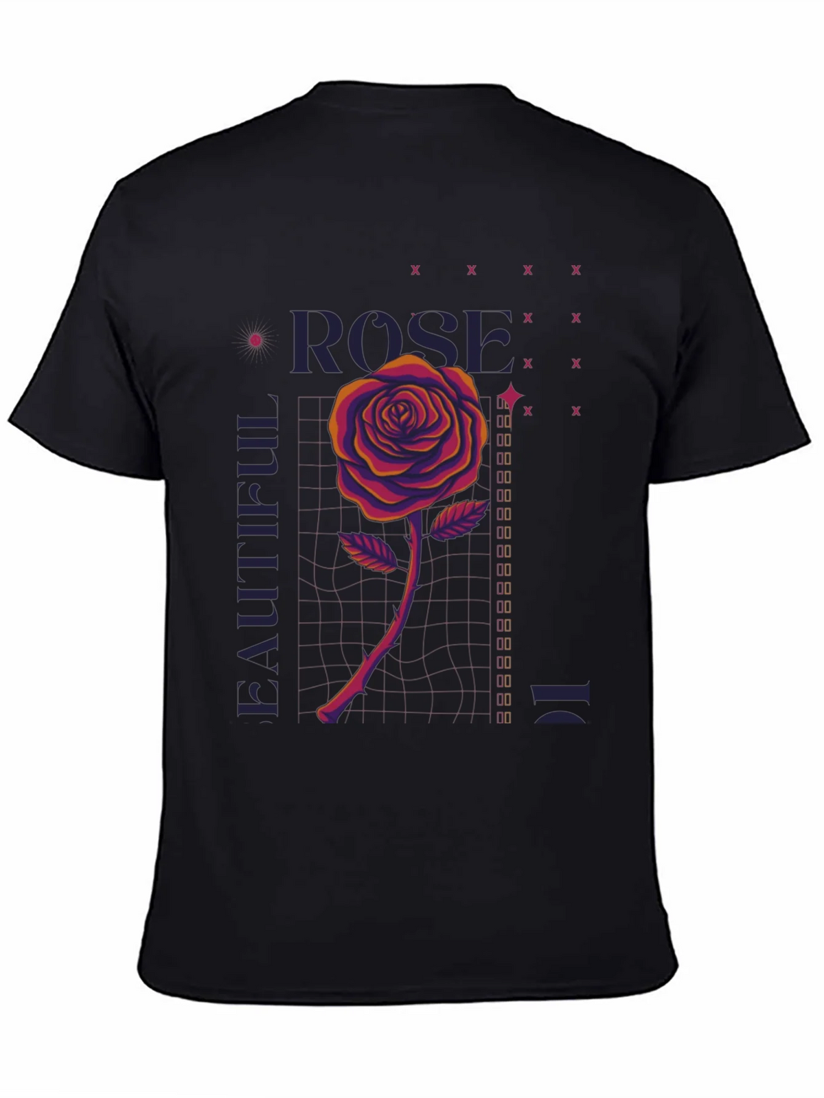 Rose Graphic Print Tee - Beautiful Design product image 4