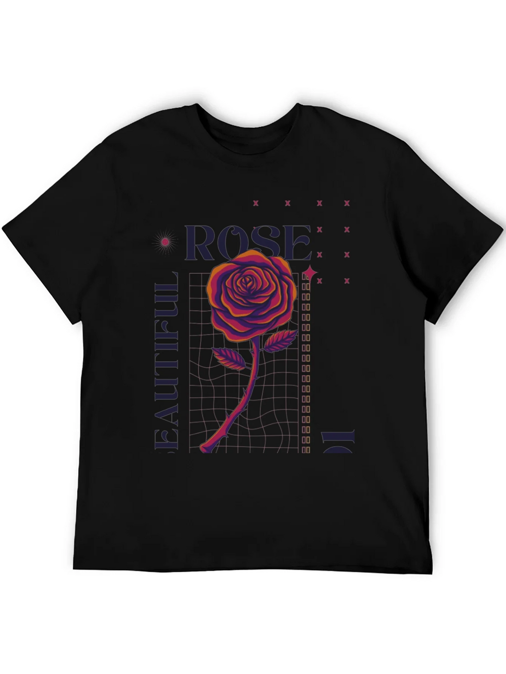 Rose Graphic Print Tee - Beautiful Design product image 5