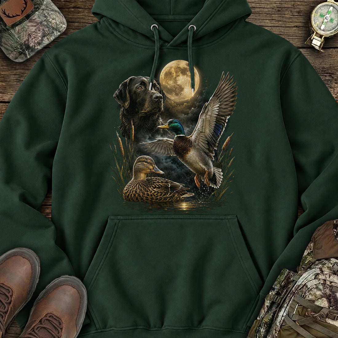 Moonlit Duck Hunt Hoodie product image 5