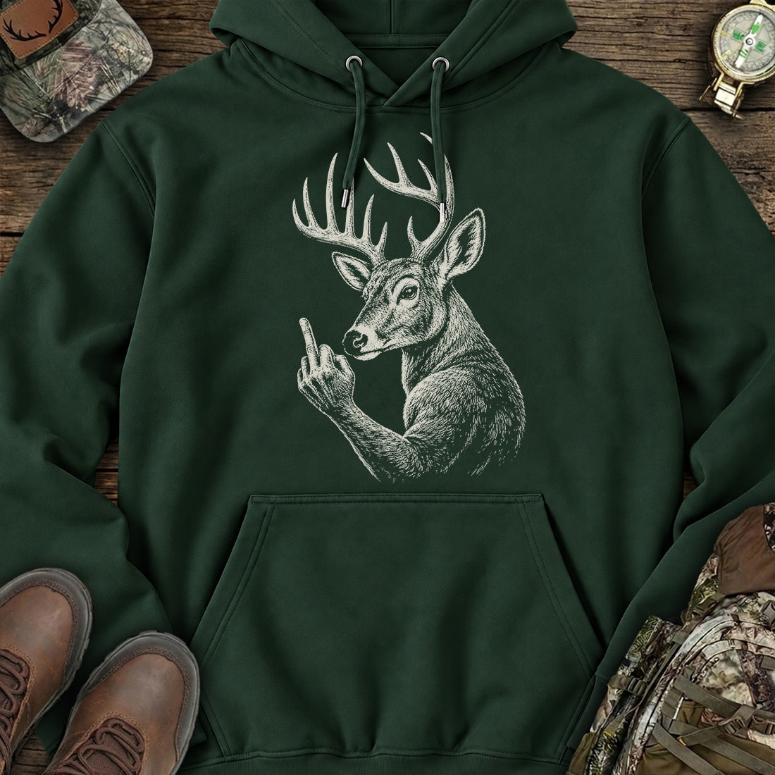 Rebel Buck Attitude Hoodie product image 4