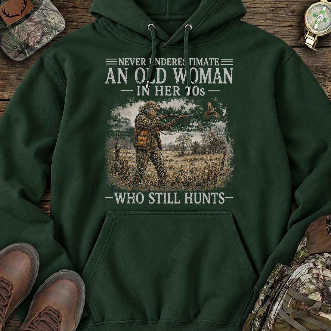 Personalized Fearless Huntress Hoodie product image 4