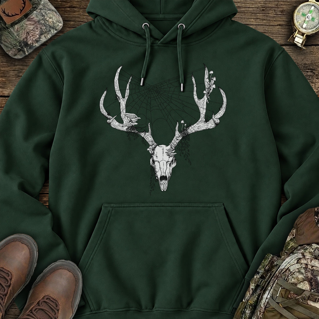 Ghost Antler Skull Hoodie product image 1