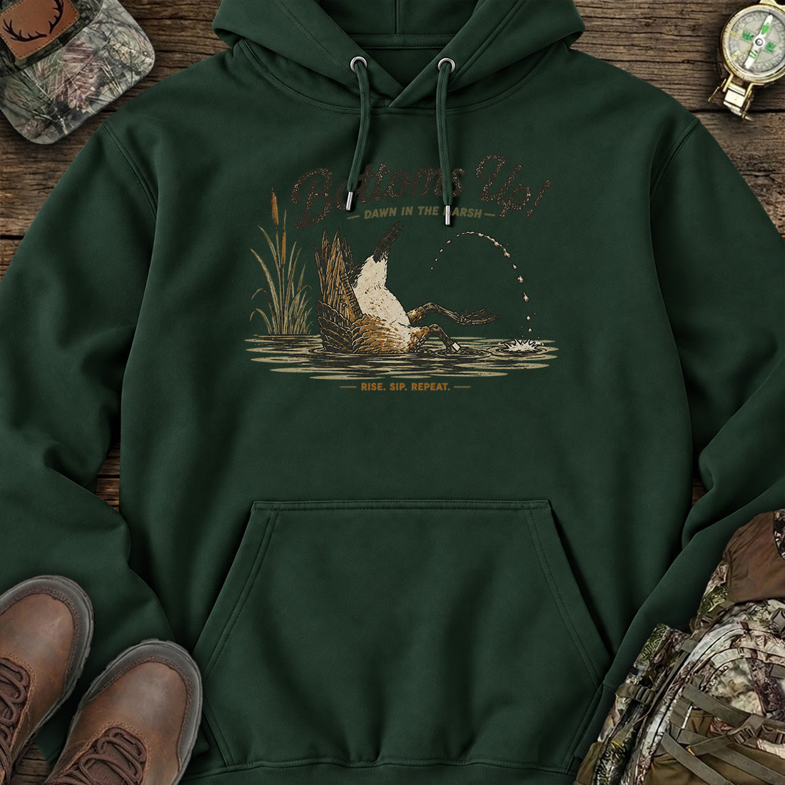 Bottoms Up Duck Hunt Hoodie product image 1