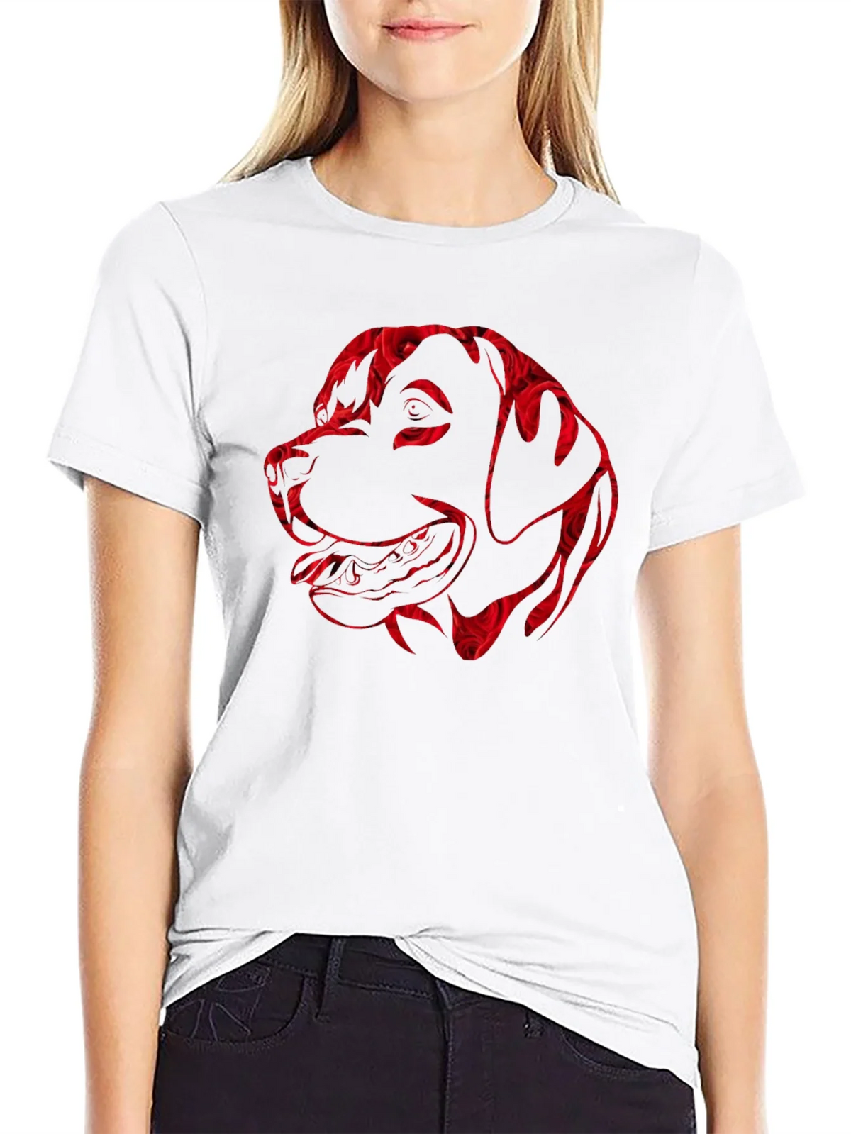 Dog Lovers Rose Print Tee product image 8