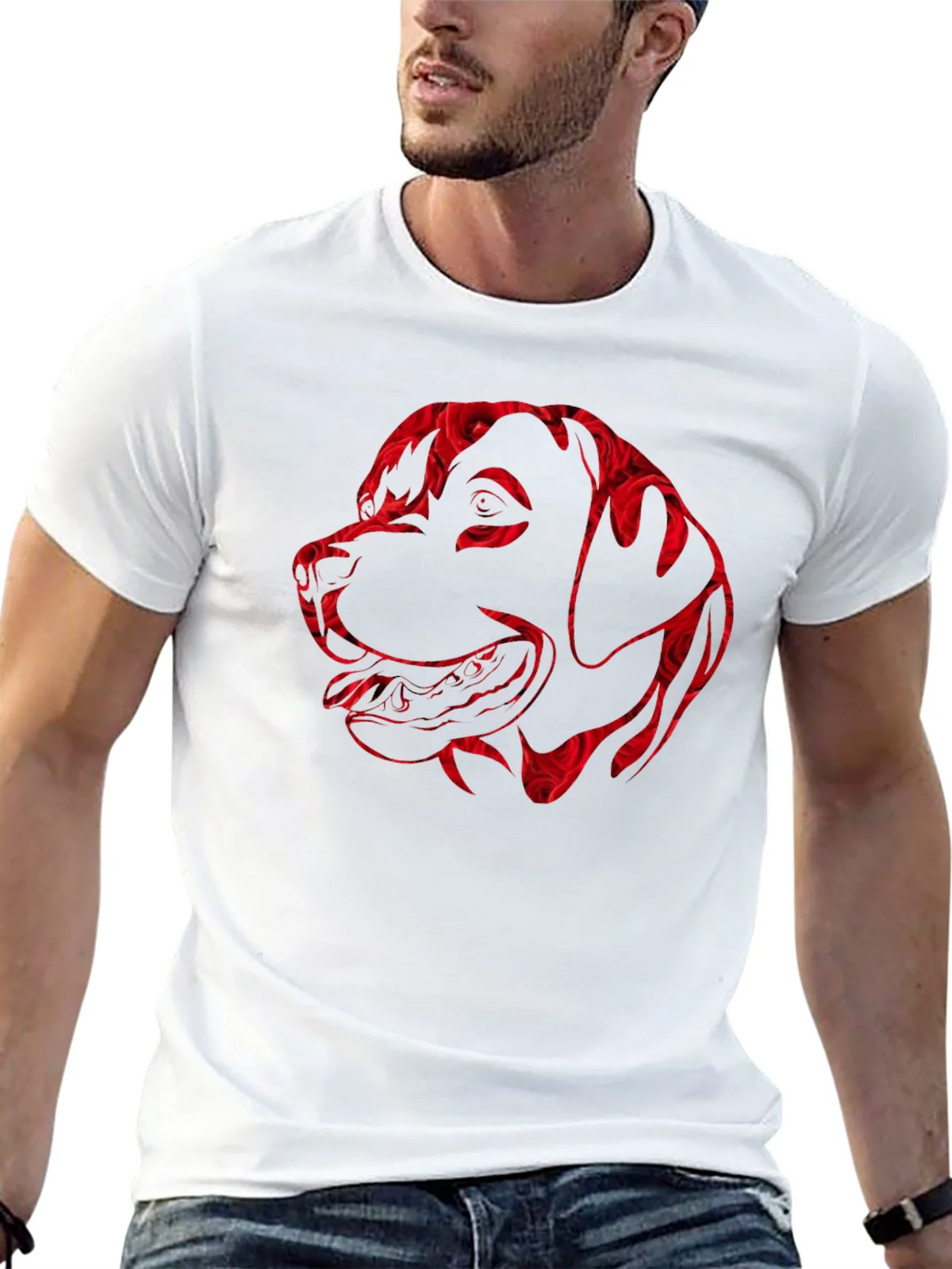 Dog Lovers Rose Print Tee product image 12
