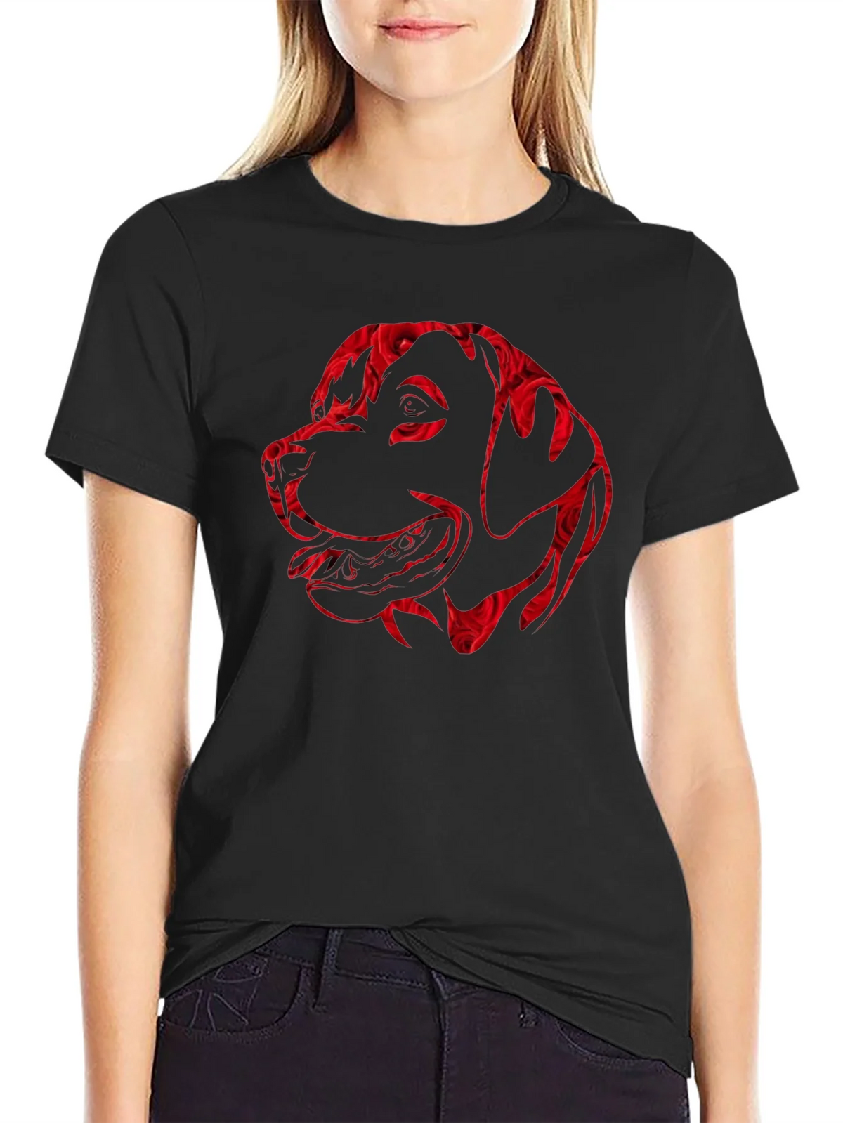 Dog Lovers Rose Print Tee product image 2