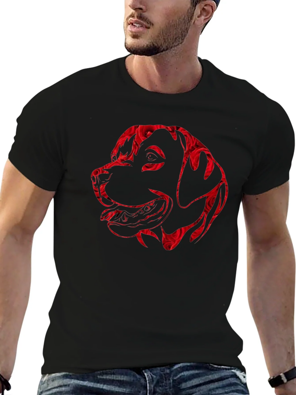 Dog Lovers Rose Print Tee product image 6