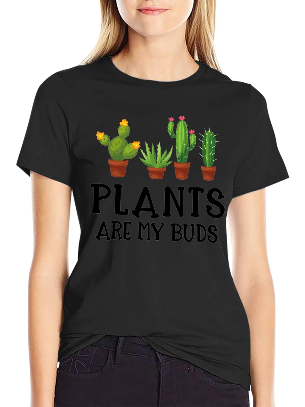 Plants are my Buds Graphic T-Shirt product image 2