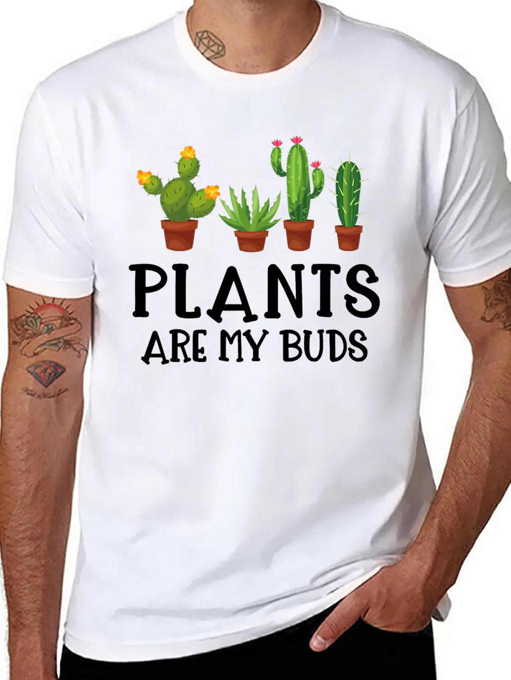 Plants are my Buds Graphic T-Shirt product image 7