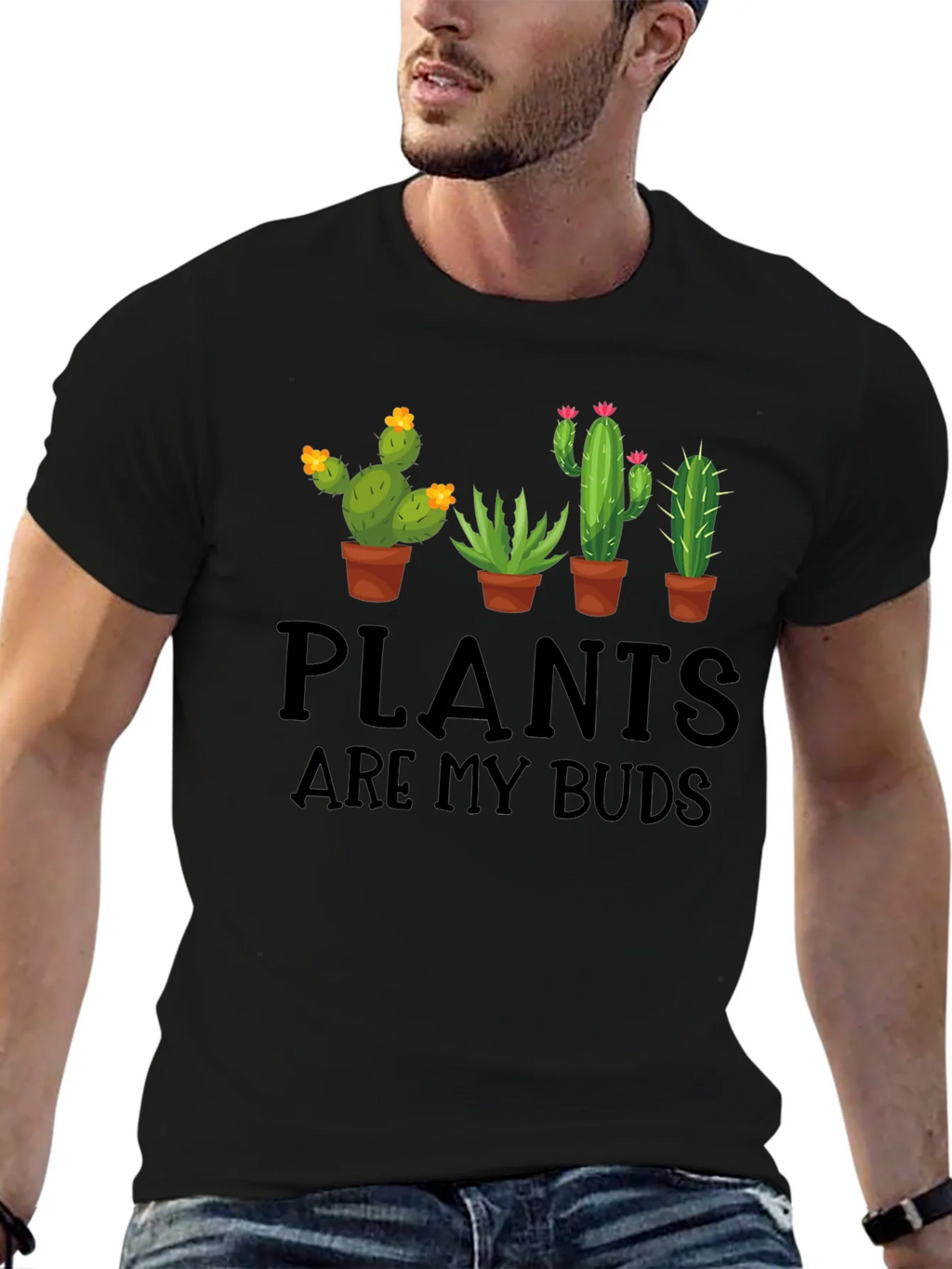 Plants are my Buds Graphic T-Shirt product image 6