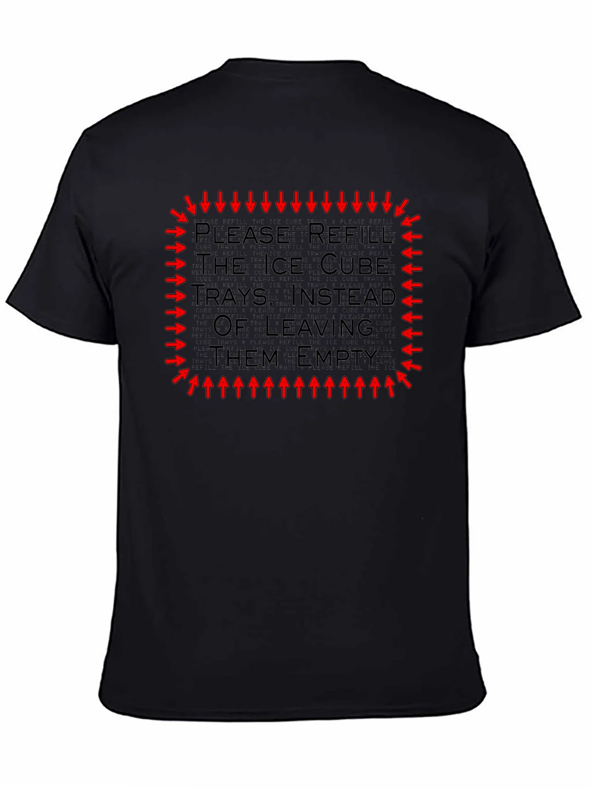 Refill Ice Cube Trays Graphic Tee - Funny Reminder Shirt product image 4