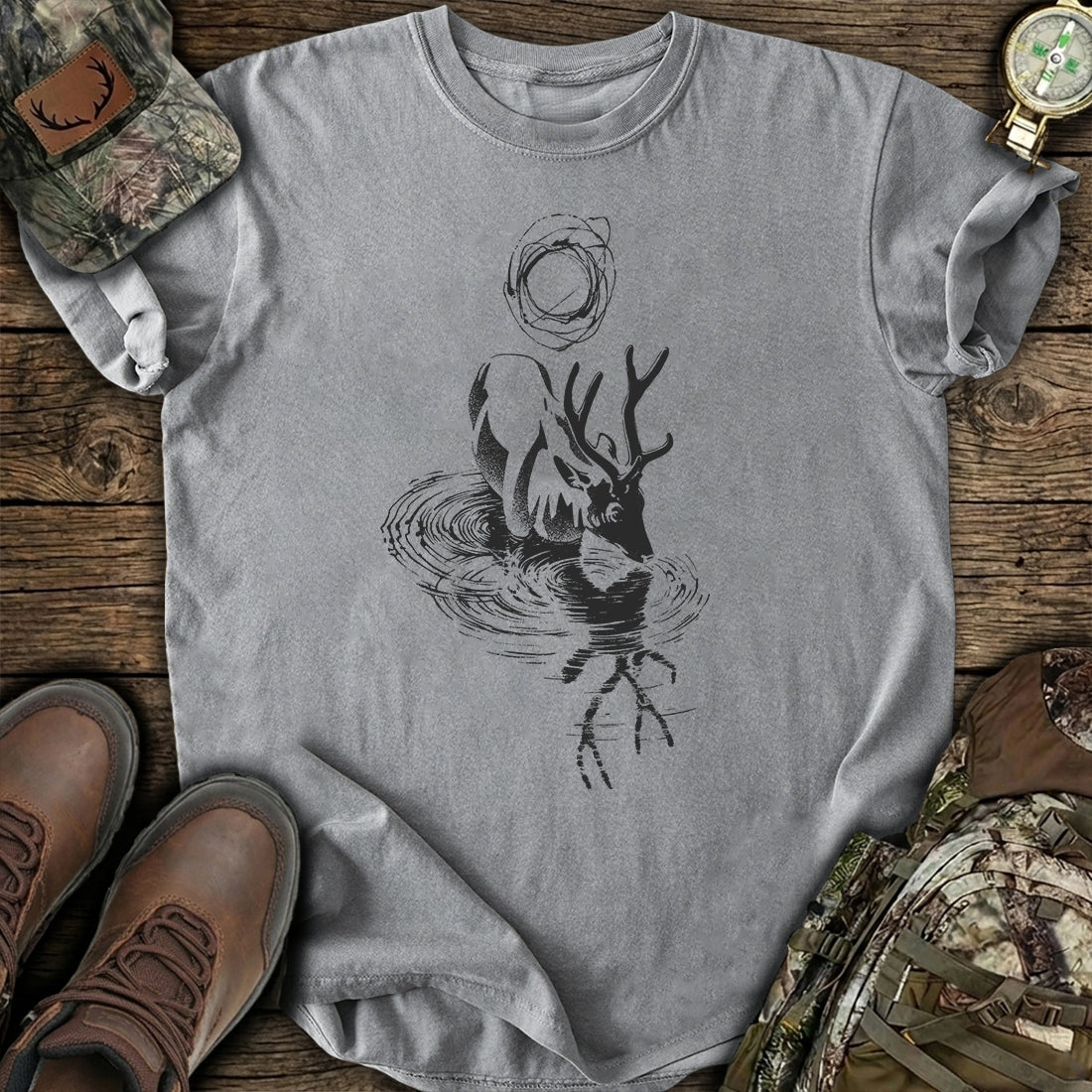 Eclipse Stag Spirit T-Shirt product image 6