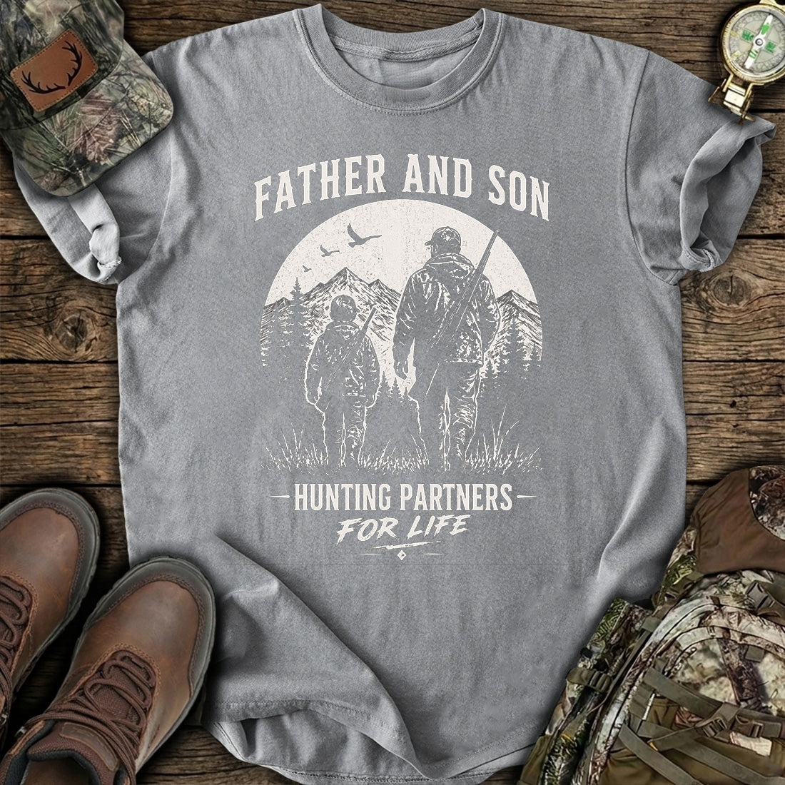 Father Son Hunting Partners T-Shirt product image 2