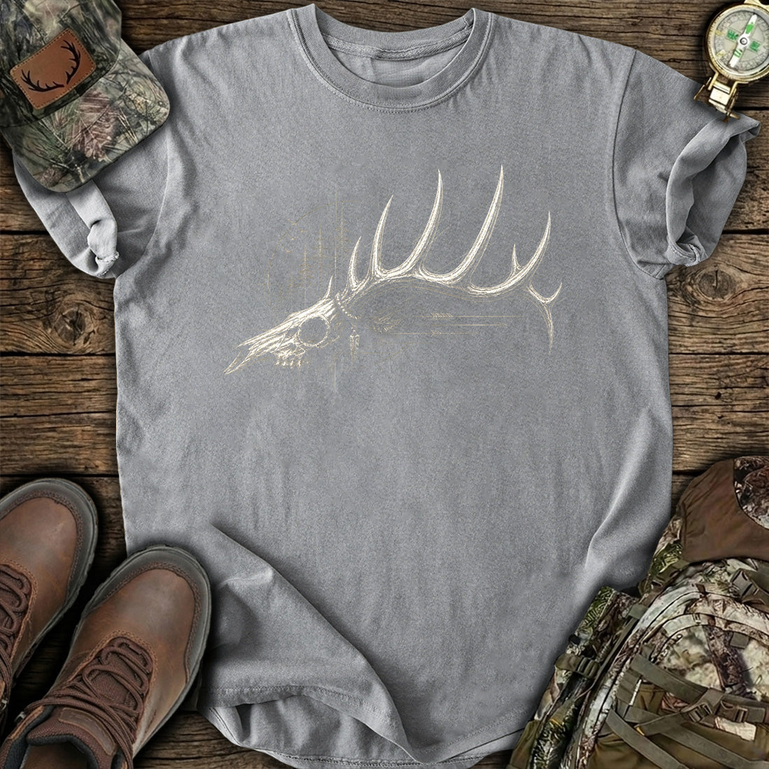 Deer Skull Antler T-Shirt product image 1