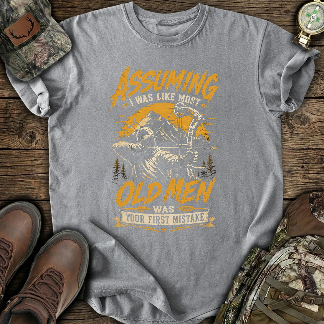Old Men Hunting Mistake T-Shirt product image 2