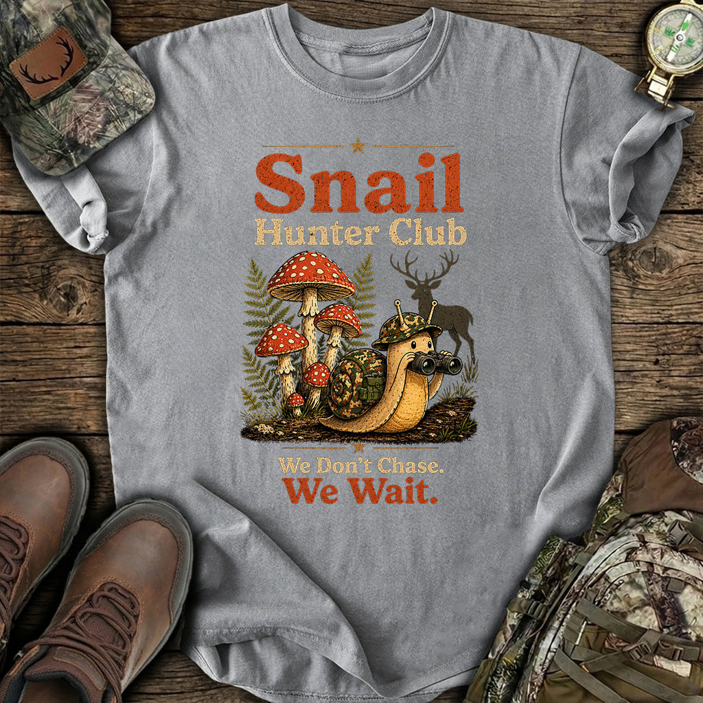 Snail Hunter Club Funny Hunting T-Shirt product image 4