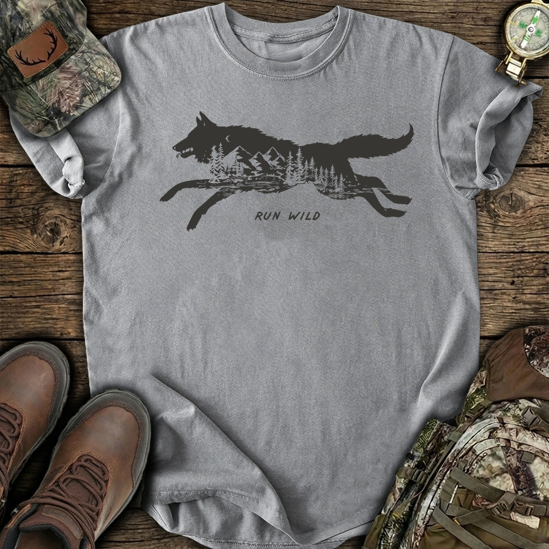 Run Wild Wolf T-Shirt product image 5