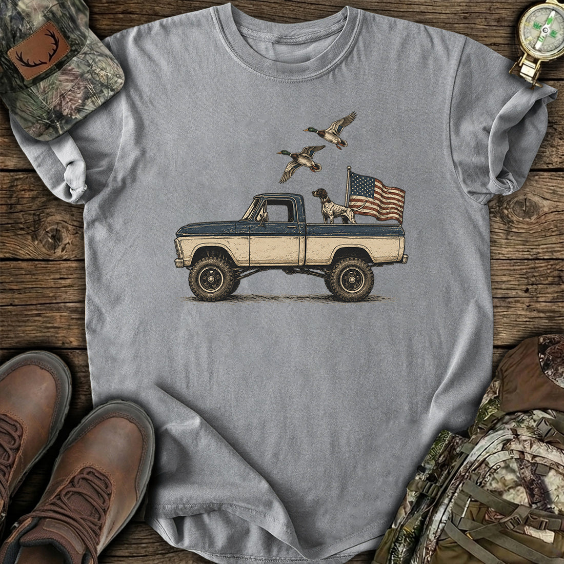 Freedom Hunt Dog T-Shirt product image 6