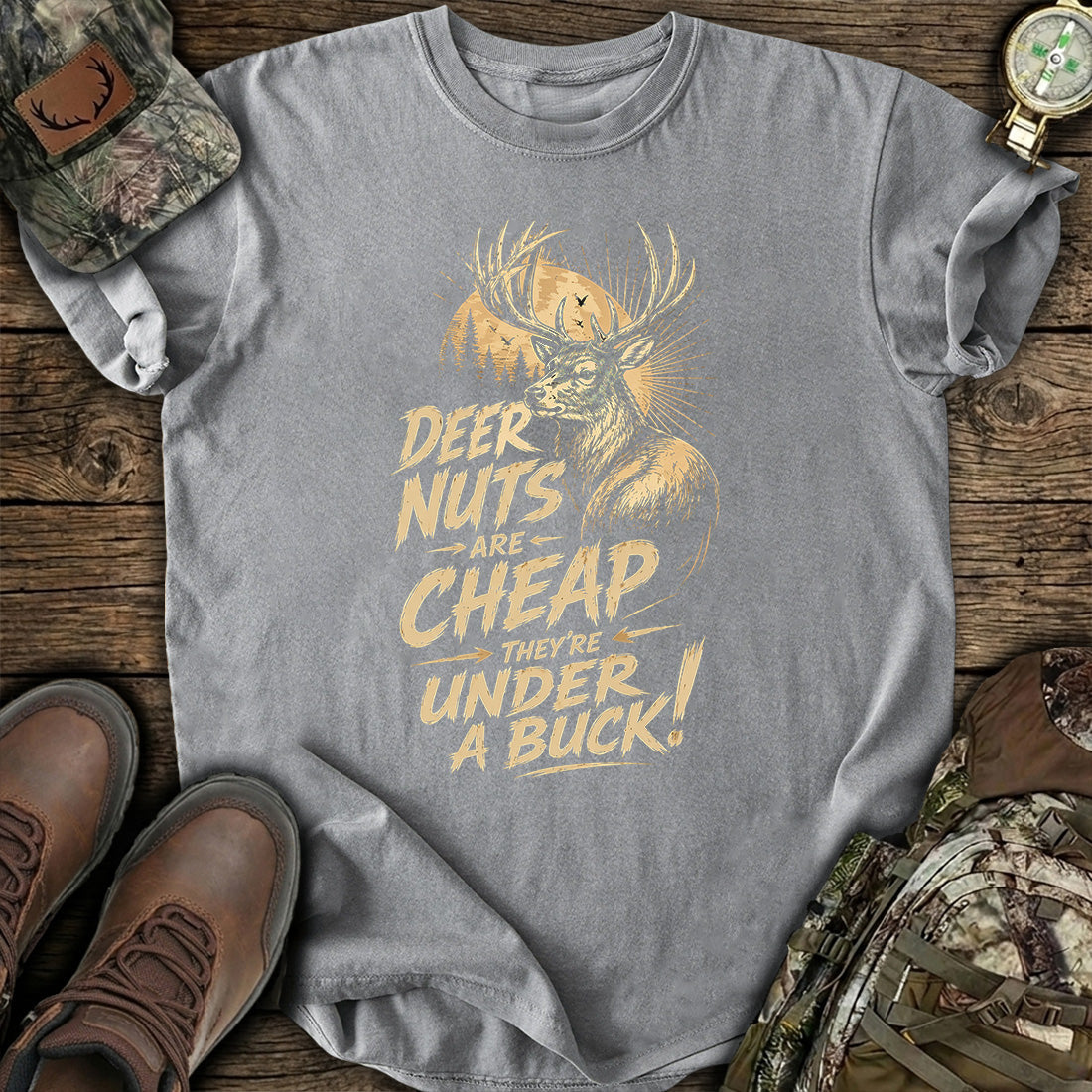 Deer Nuts Cheap Funny T-Shirt product image 2