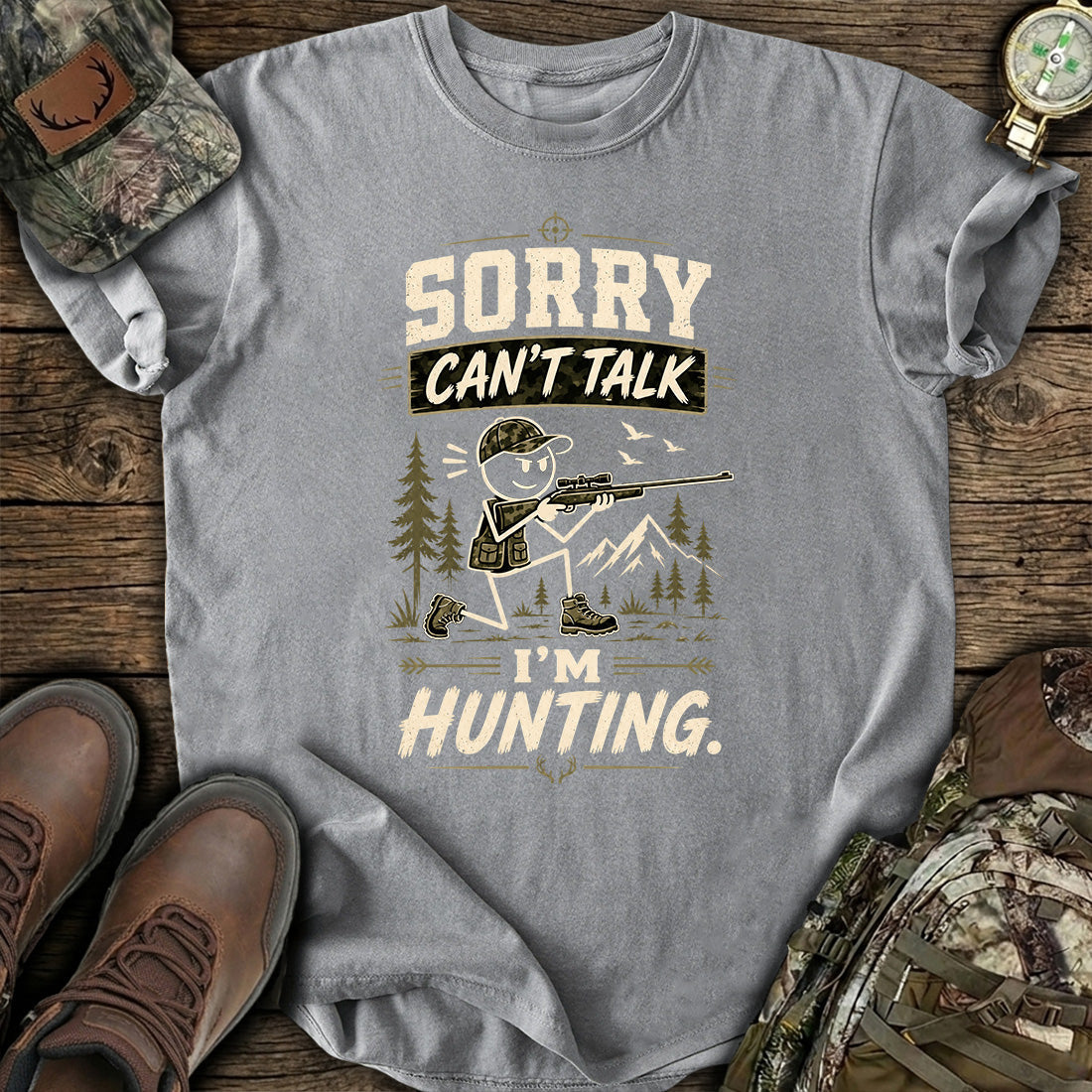 Sorry I'm Hunting T-Shirt product image 6