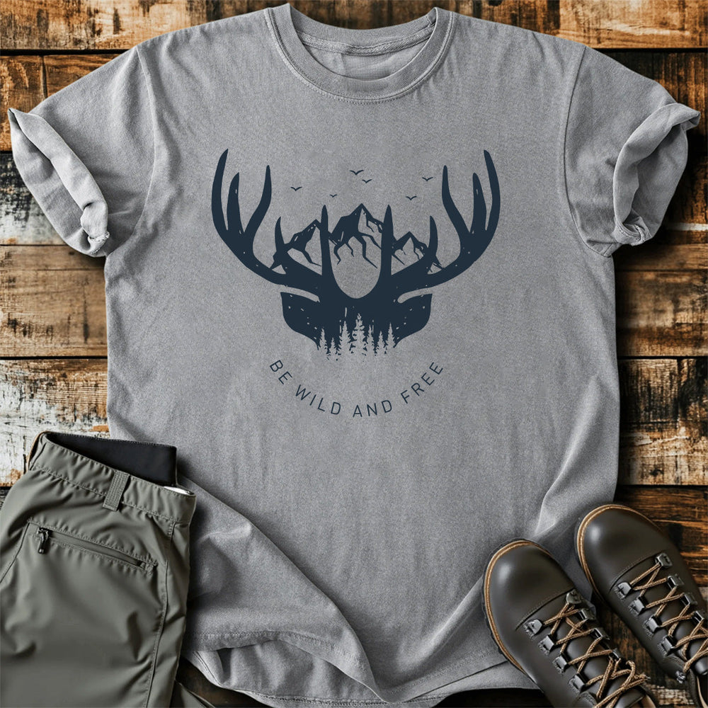 Be Wild And Free Deer T-Shirt product image 1