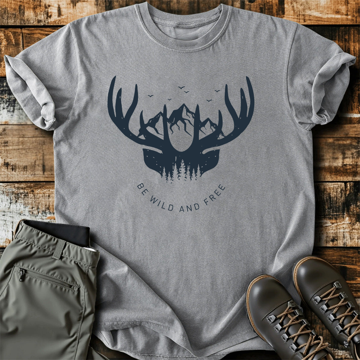 Be Wild And Free Deer T-Shirt product image 1