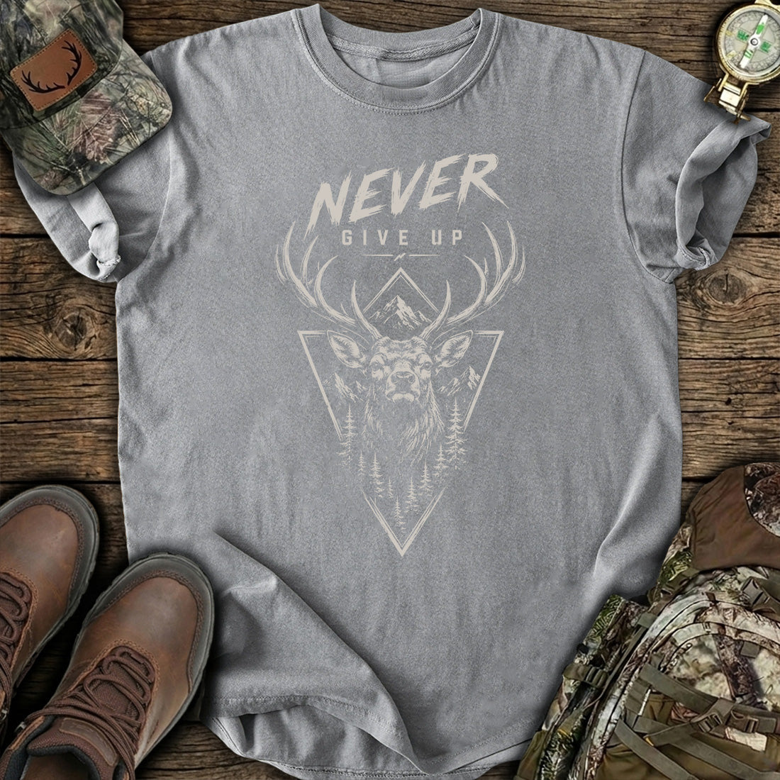 Never Give Up T-Shirt product image 5