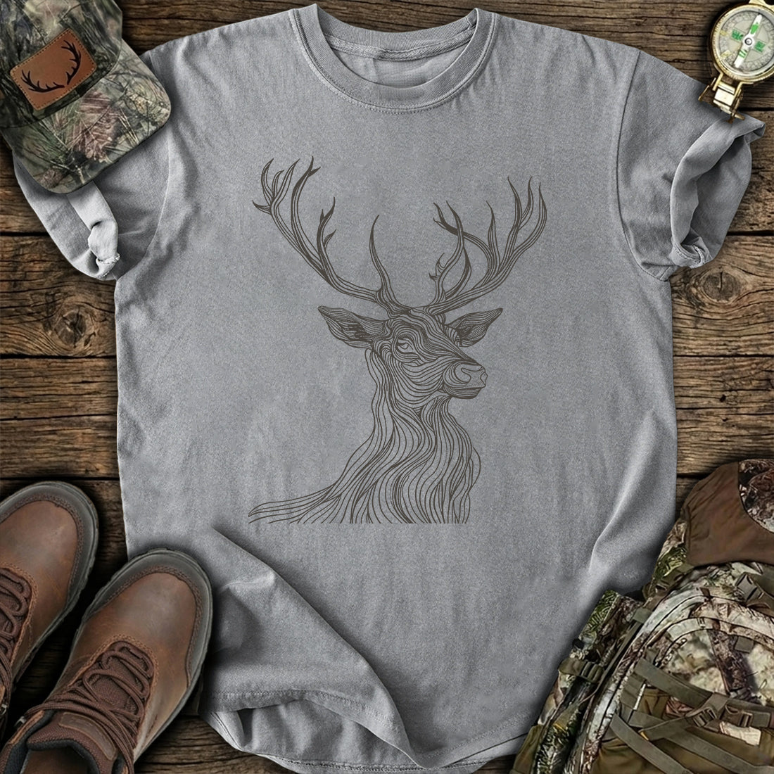 Mystic Stag Lines T-Shirt product image 4