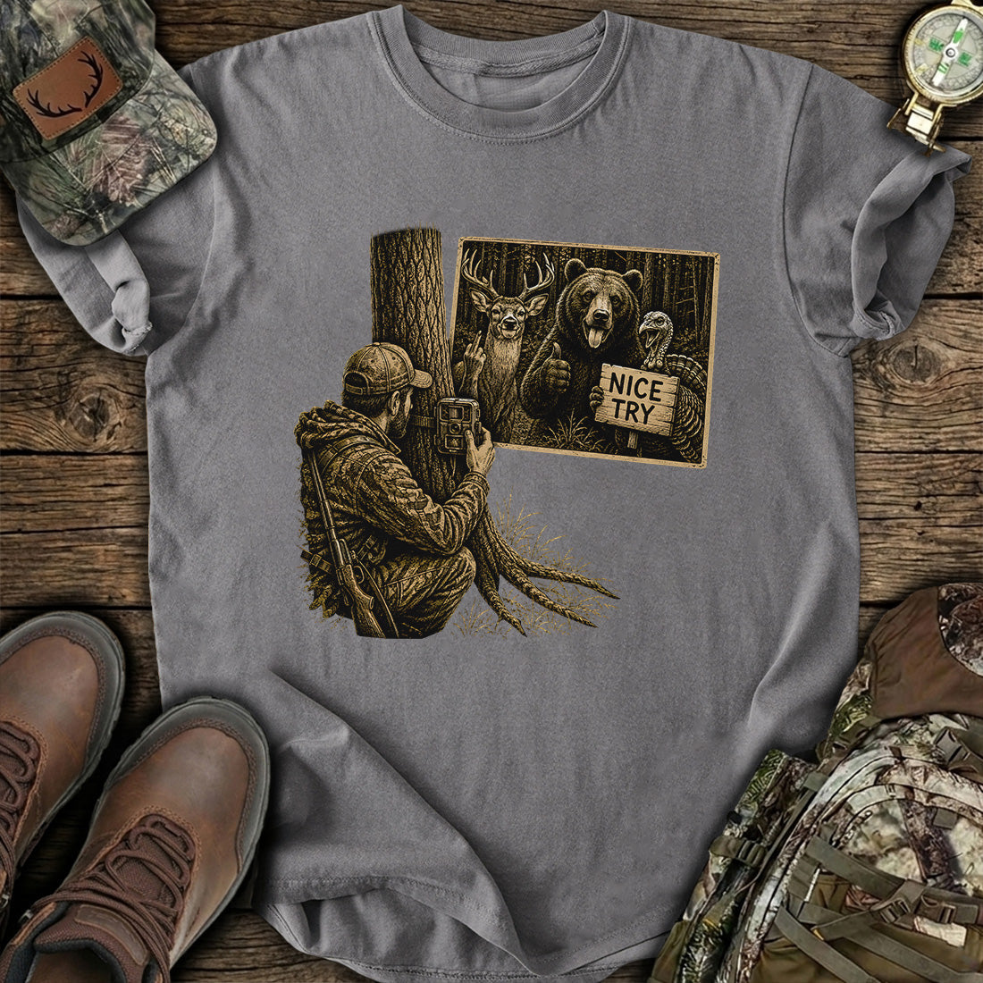 Trailcam Got Played T-Shirt product image 6