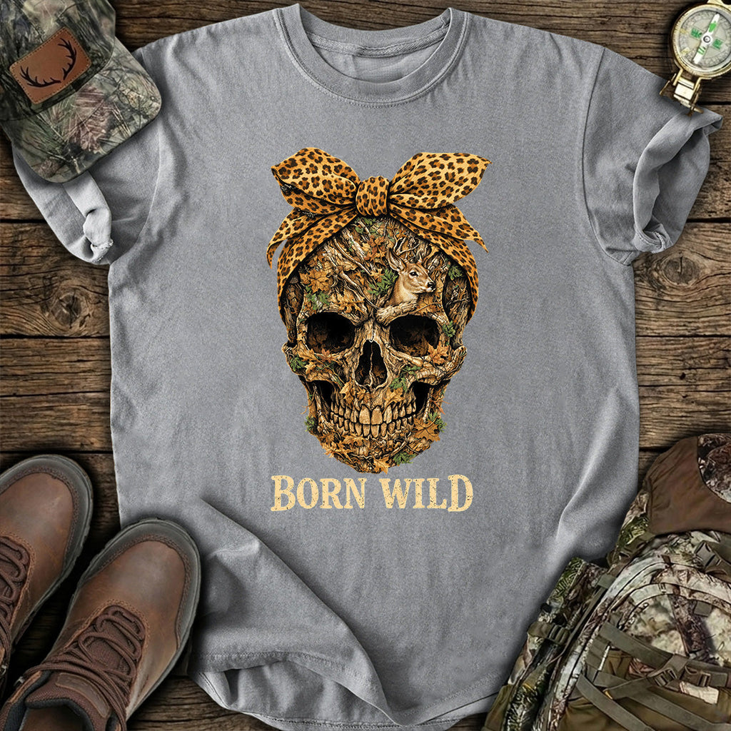 Born Wild Skull Hunting T-Shirt product image 6