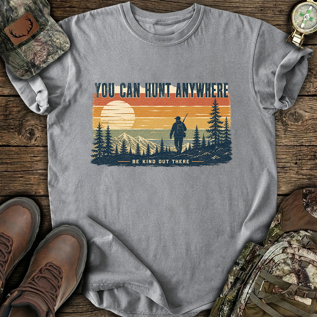 Retro Hunter Sunset T-Shirt product image 5