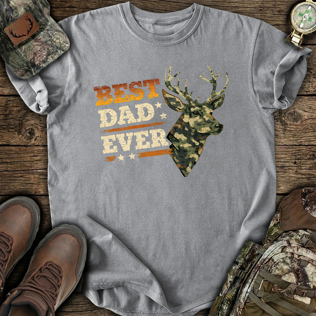 Best Dad Ever Deer T-Shirt product image 6