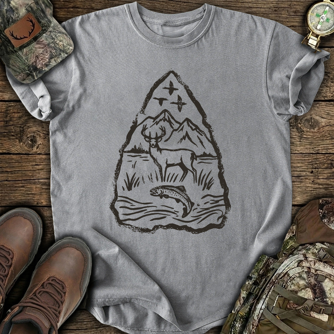 Deer Fishing T-Shirt product image 6