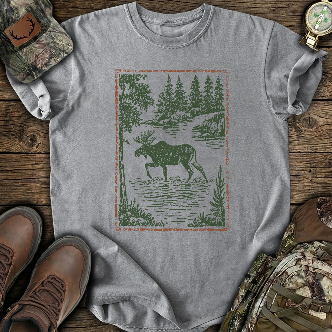 Timber Moose Solitude T-Shirt product image 4