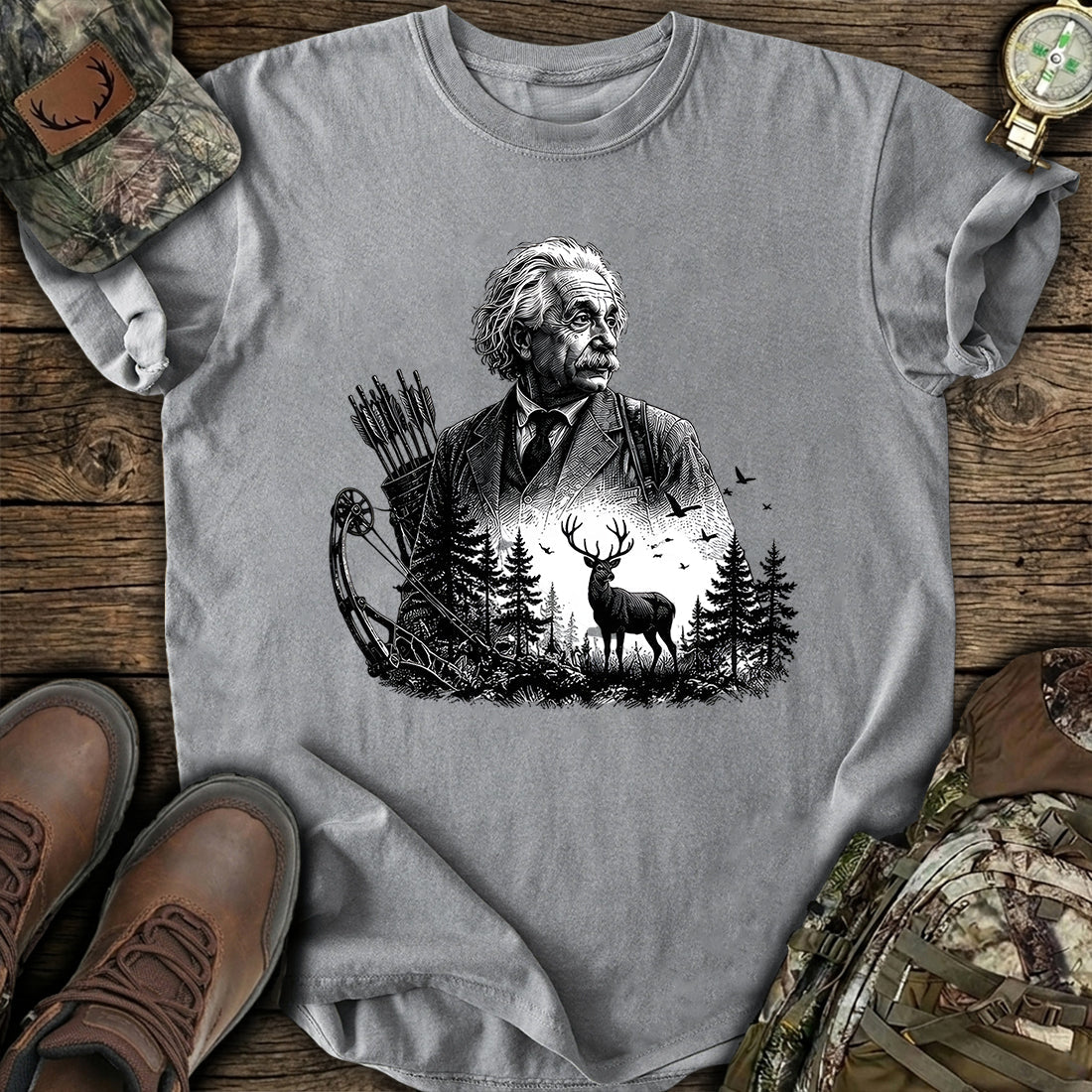Einstein Genius Bowhunter T-Shirt product image 5
