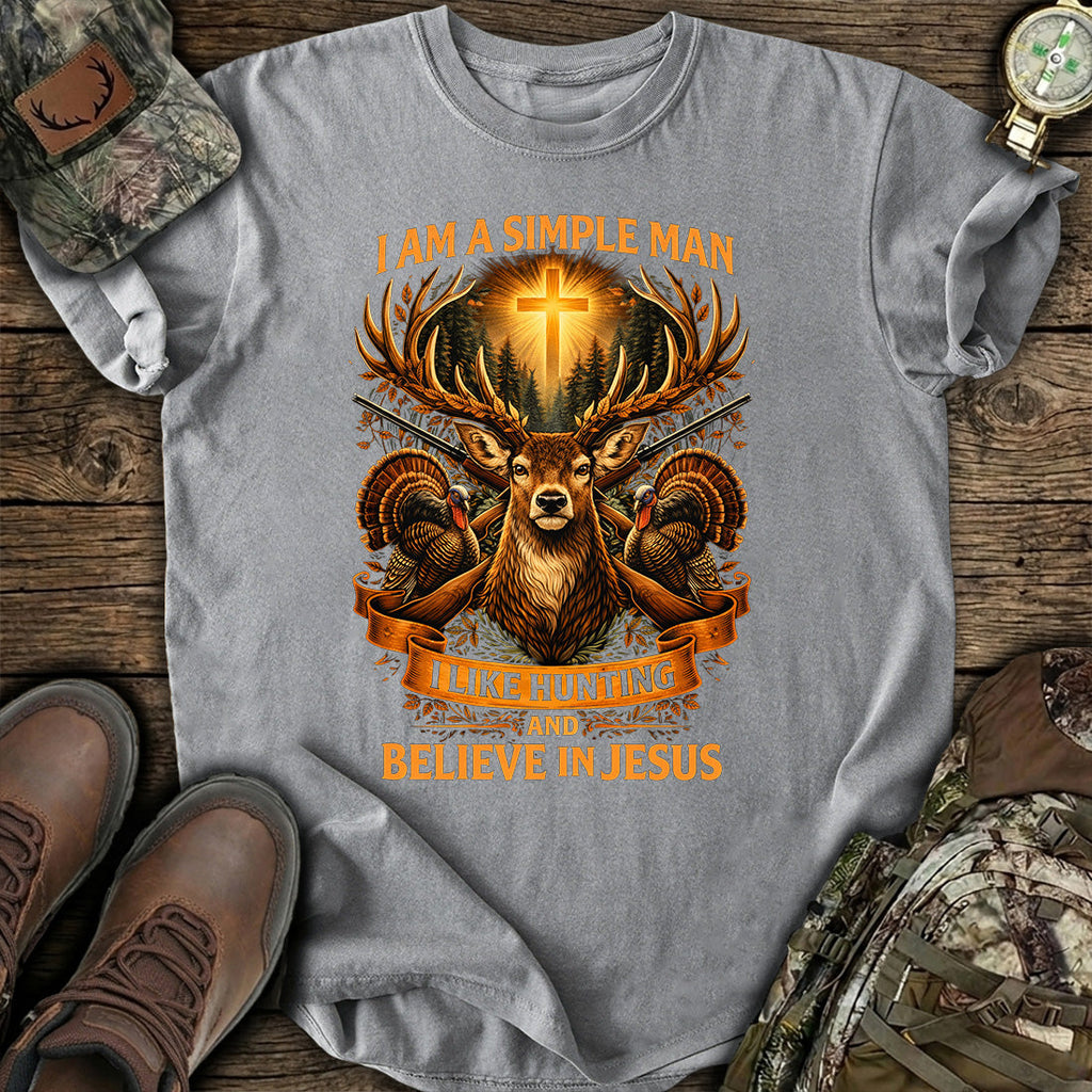 Hunting Jesus Simple Man T-Shirt product image 4