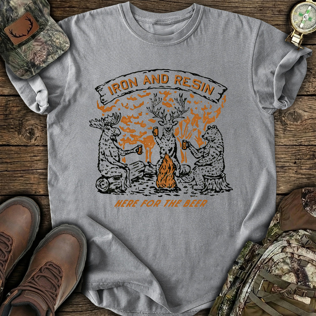 Funny Campfire Beer T-Shirt product image 5