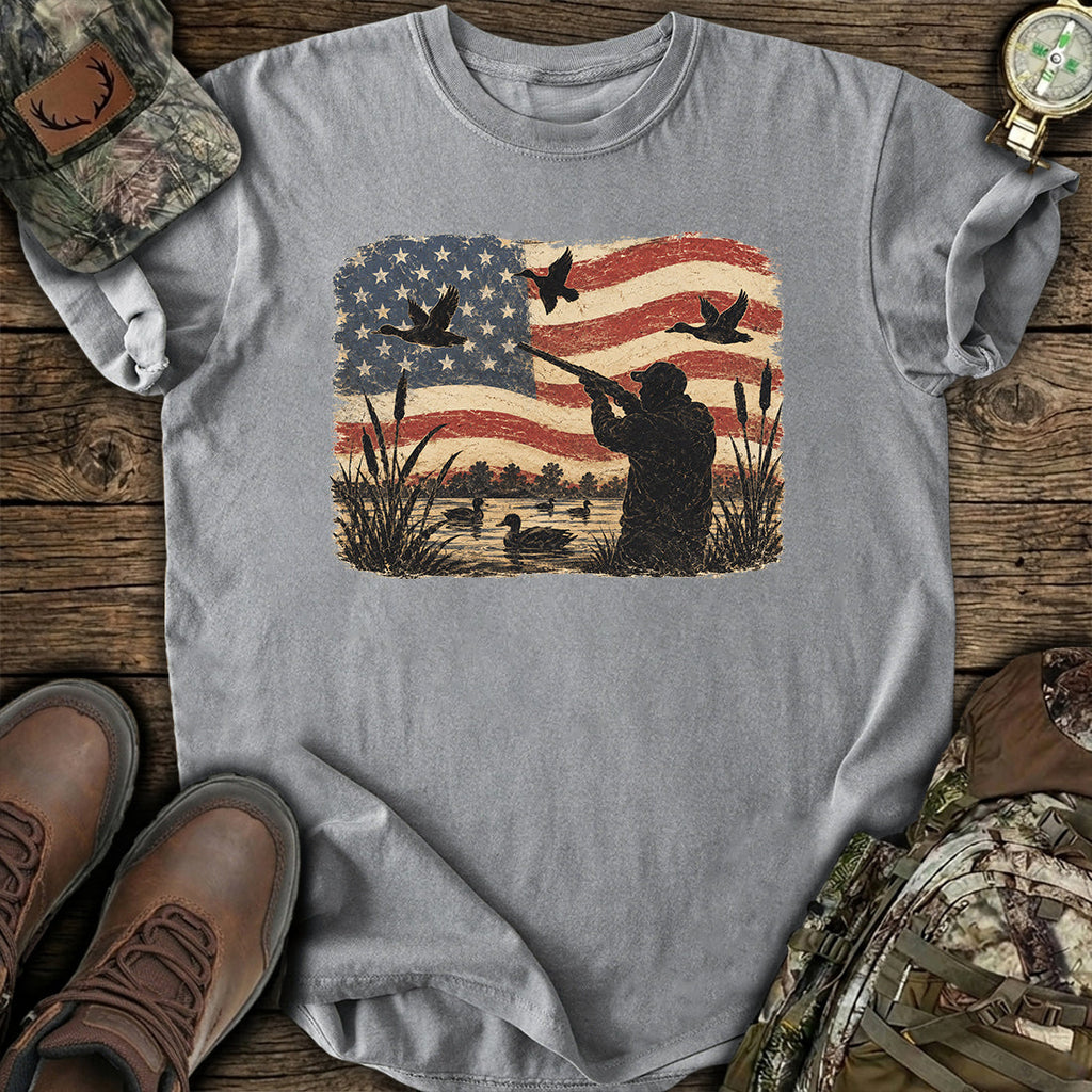 Patriotic Duck Hunting T-Shirt product image 6