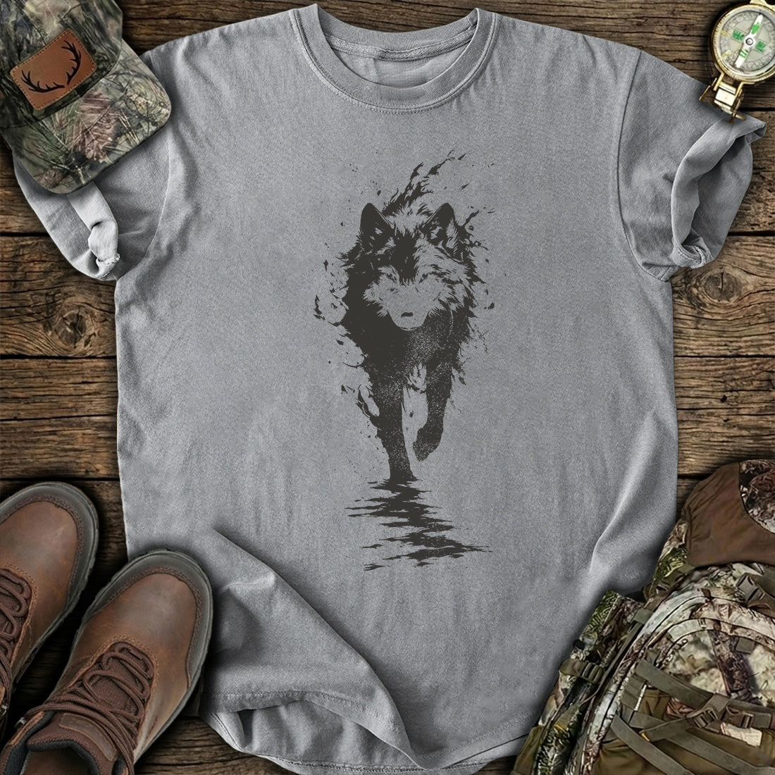 Running Wolf Spirit T-Shirt product image 2