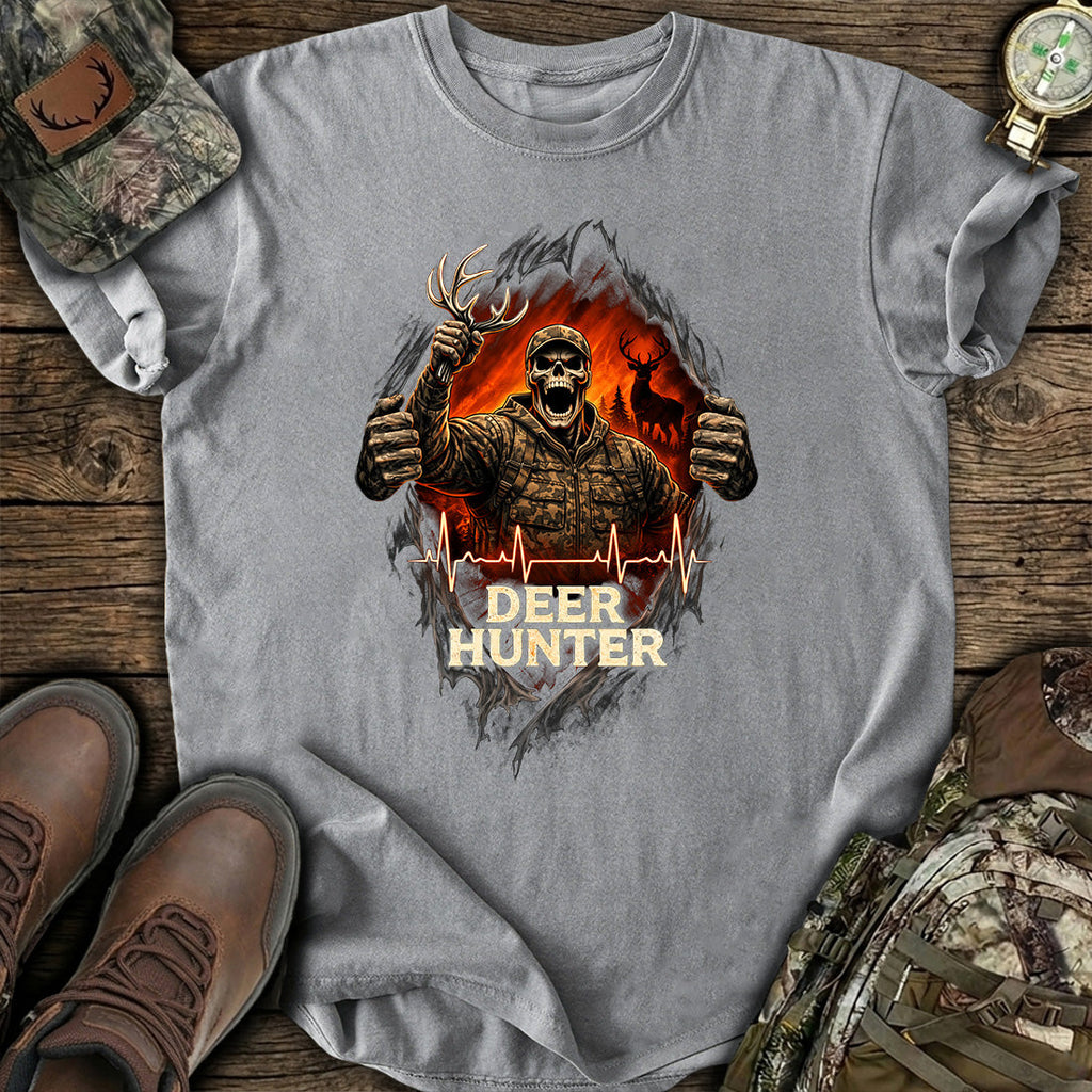 Deer Hunter Skull Graphic T-Shirt product image 2