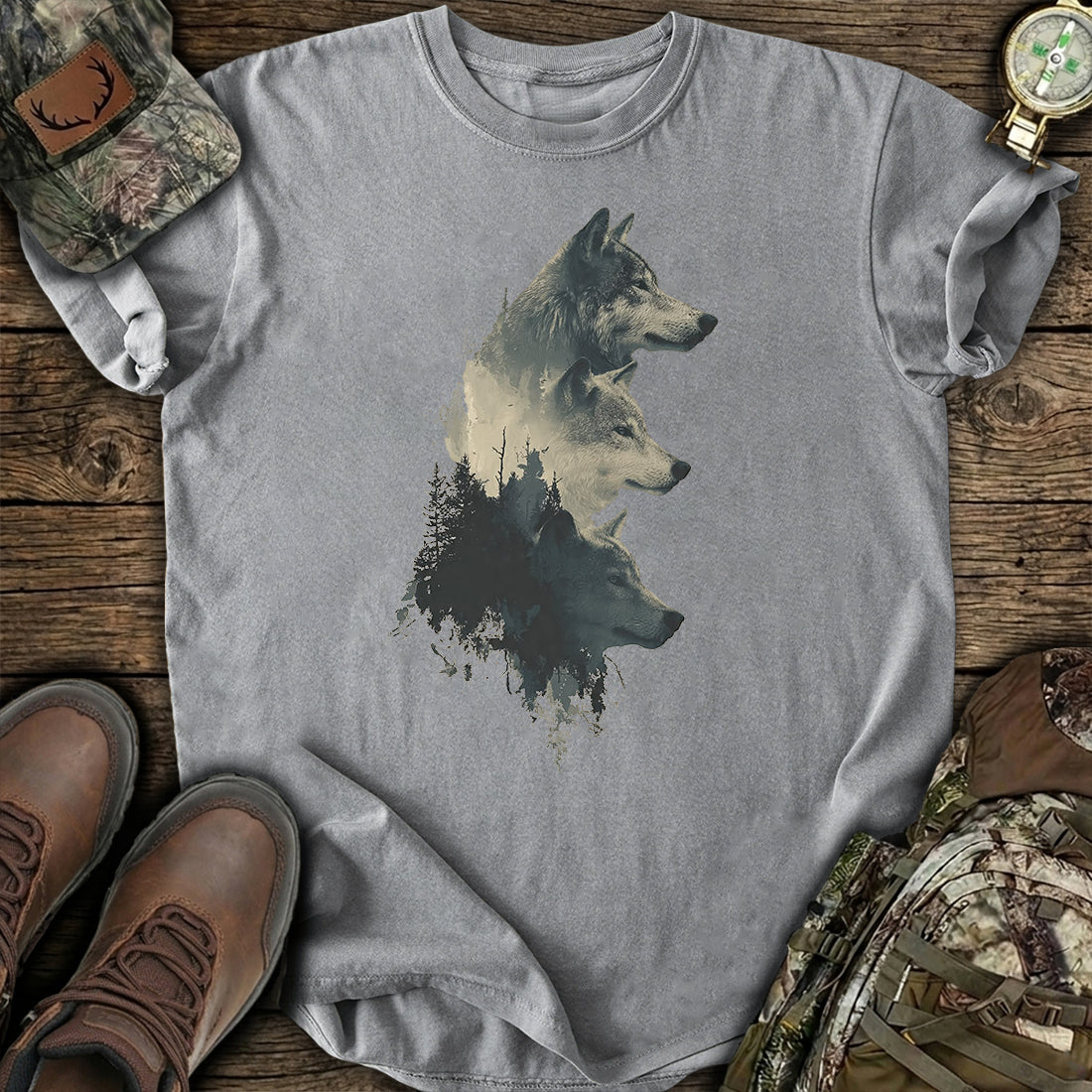 Three Wolves Shadowpack T-Shirt product image 6